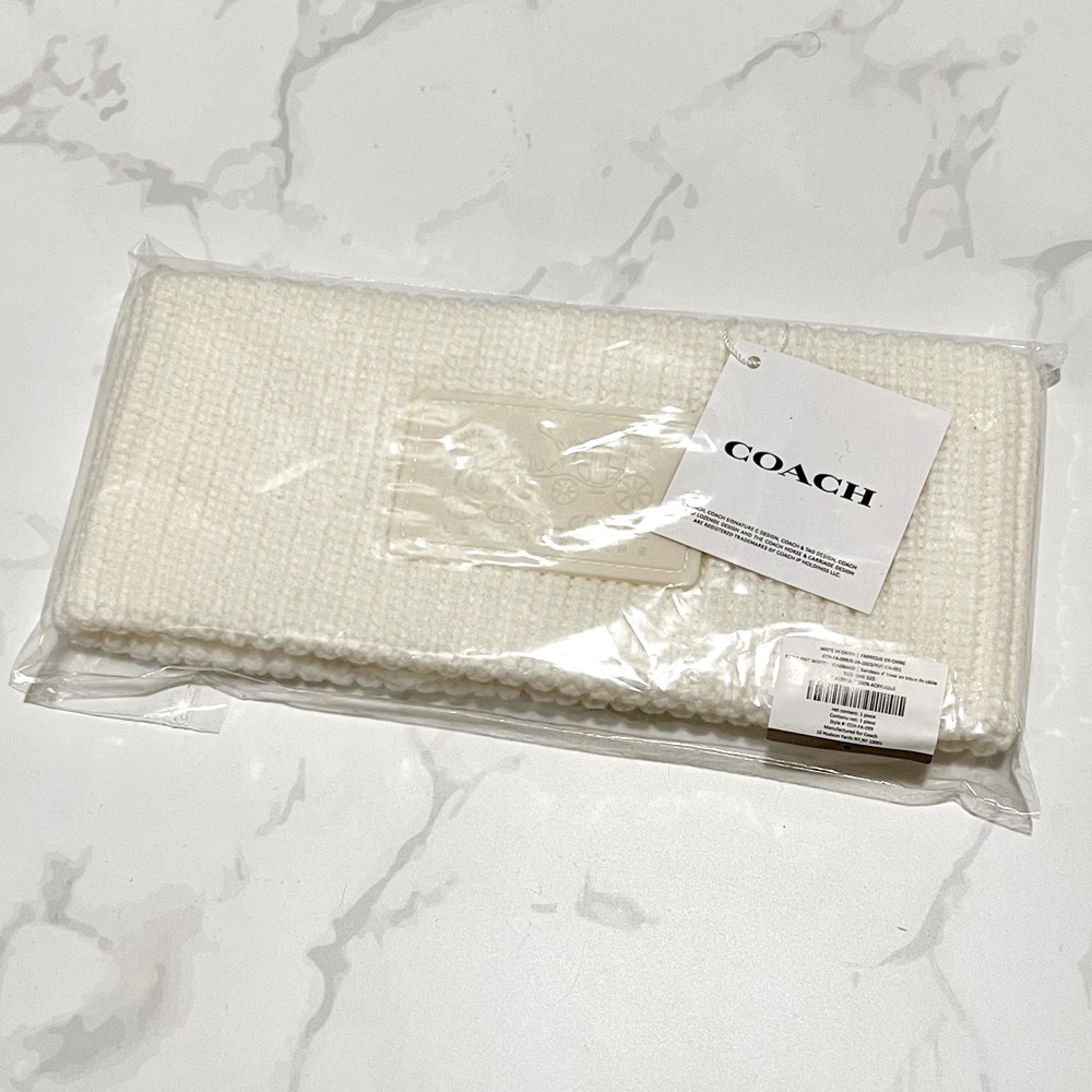 Authentic Coach Knit Headband Warmer $55 Retail.